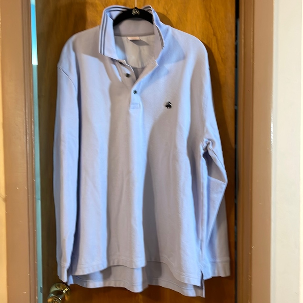 Classic Brooks Brothers light blue,  longsleeve Polo.